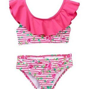 BETSEY JOHNSON Girls SWIMWEAR Ruffle 2-Piece Swim